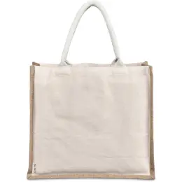 Okiyo Chinsai Maxi Jute & Cotton Tote Front